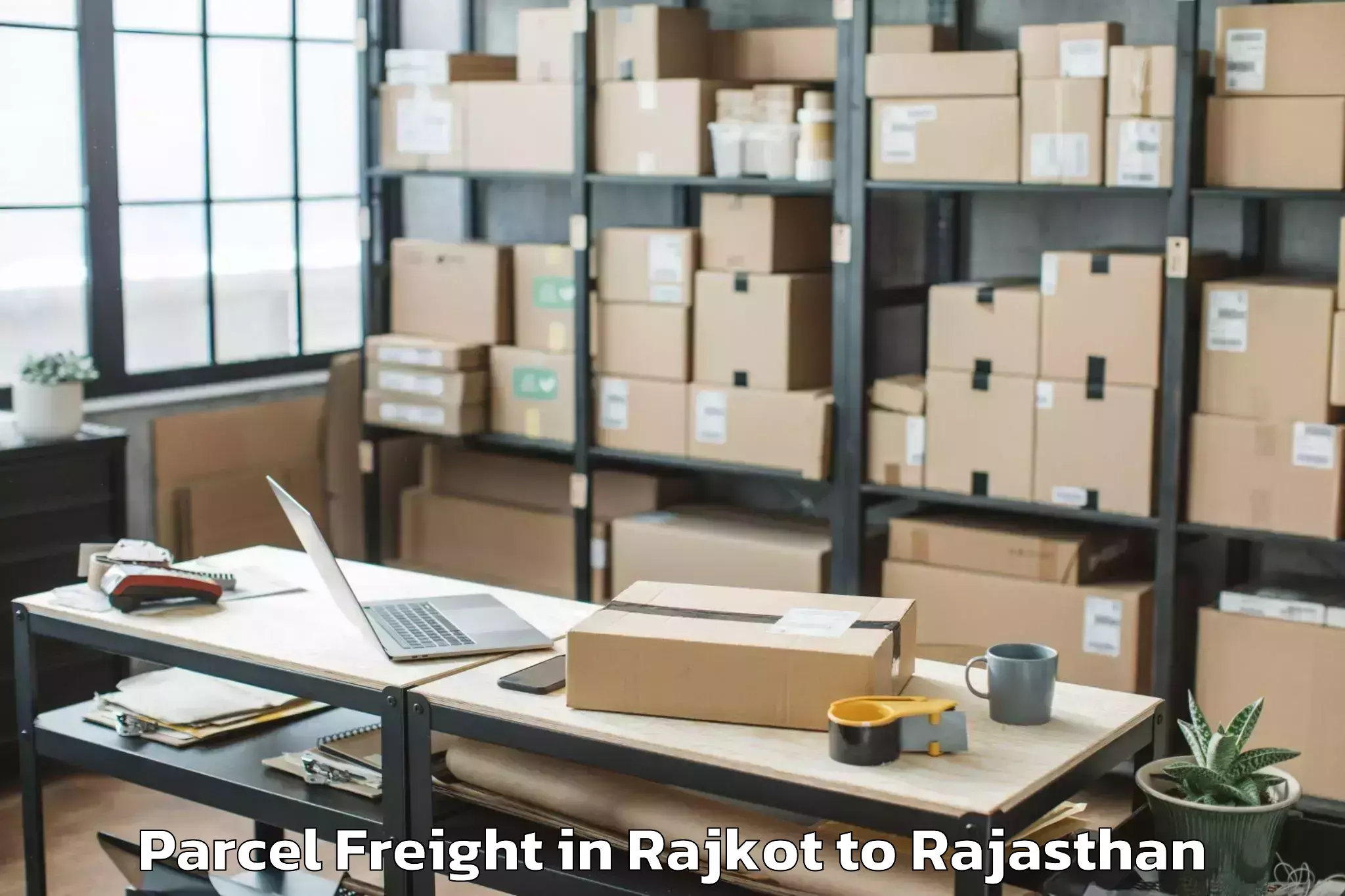 Professional Rajkot to Jaipur Parcel Freight